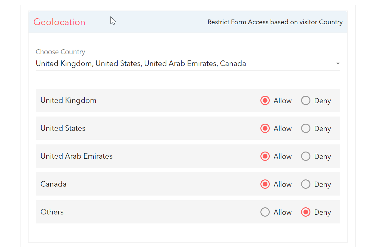 Geo fencing feature in LeadGen App