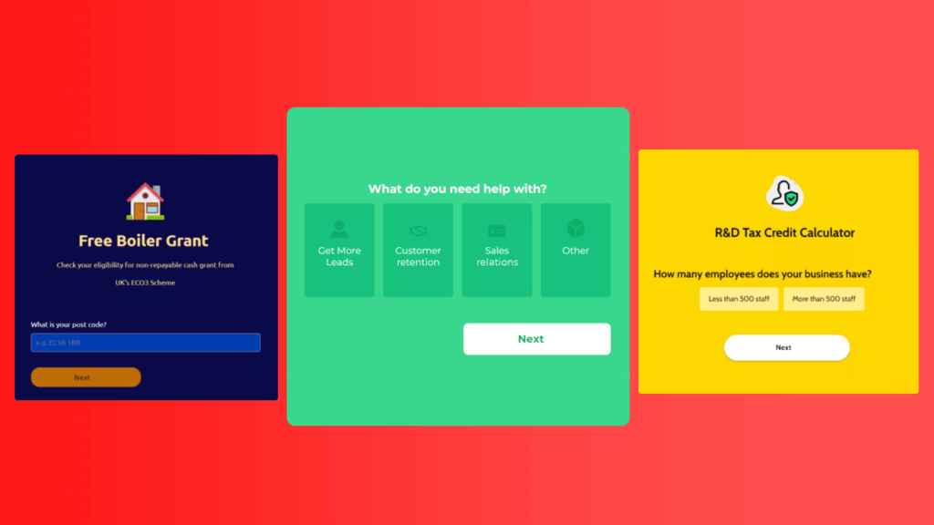 Multi step forms selection
