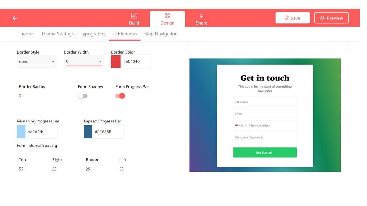 Multi step form builder: Add custom multi-step form branding and design Multi step form builder: Add custom multi-step form branding and design
