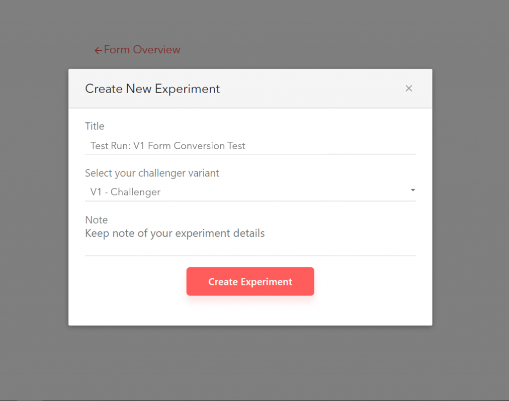 A/B testing in LeadGen App: Step 3, Start experiment