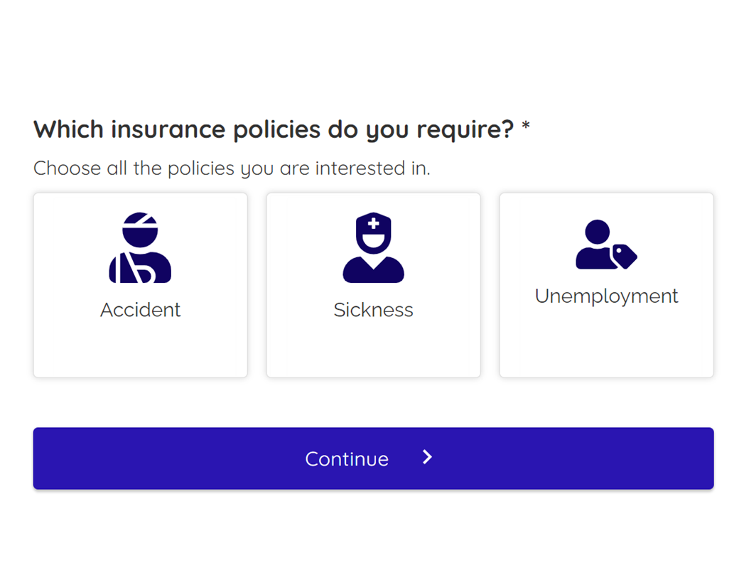 Income protection life insurance form