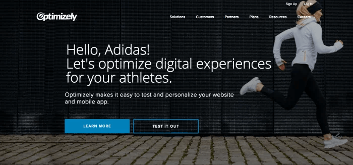 landing page optimizely