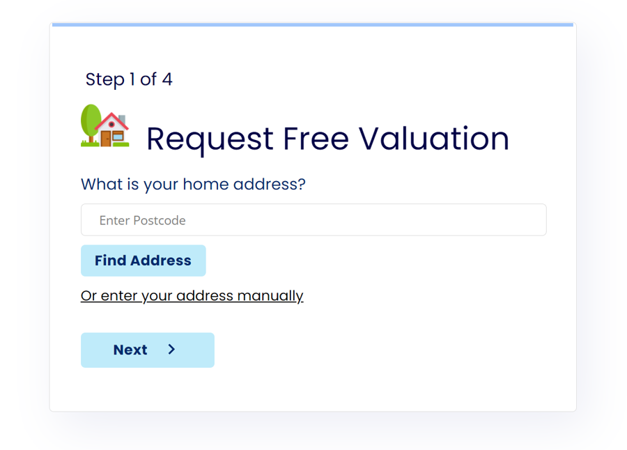 Request valuation address form using Google autocomplete Request valuation address form using Google autocomplete