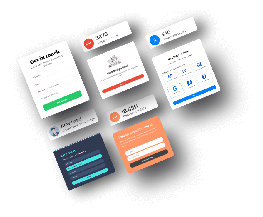 LeadGen App multi step form designs LeadGen App multi step form designs
