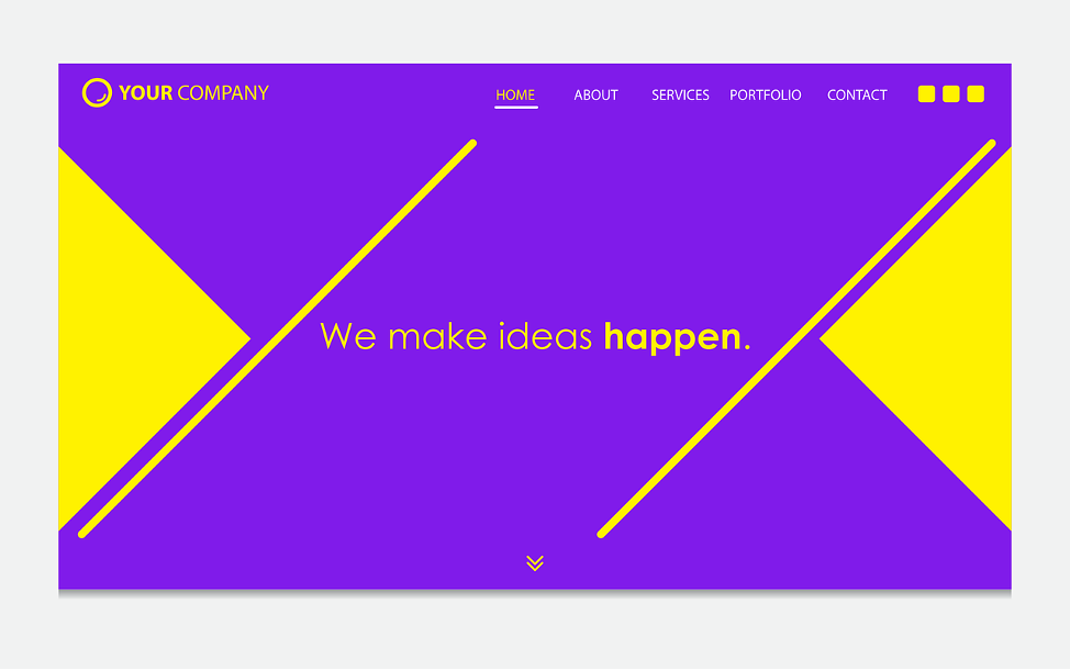 landing page