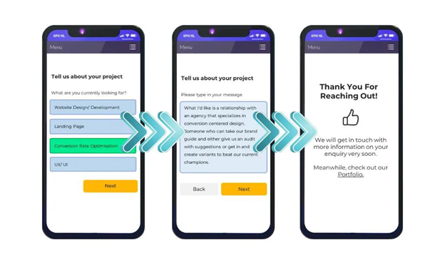 Mobile Friendly multi step forms