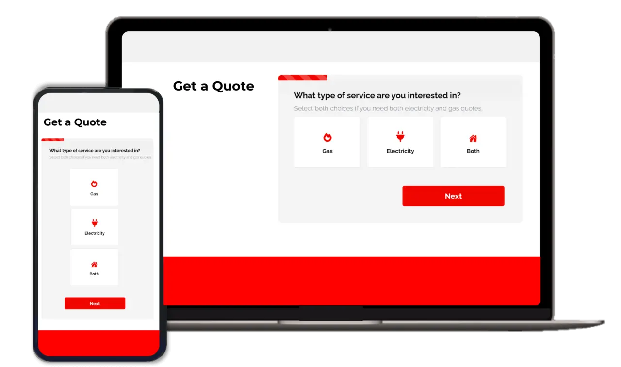Embedded LeadGen forms on laptop and mobile devices Embedded LeadGen forms on laptop and mobile devices
