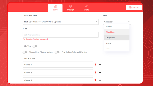 user friendly form