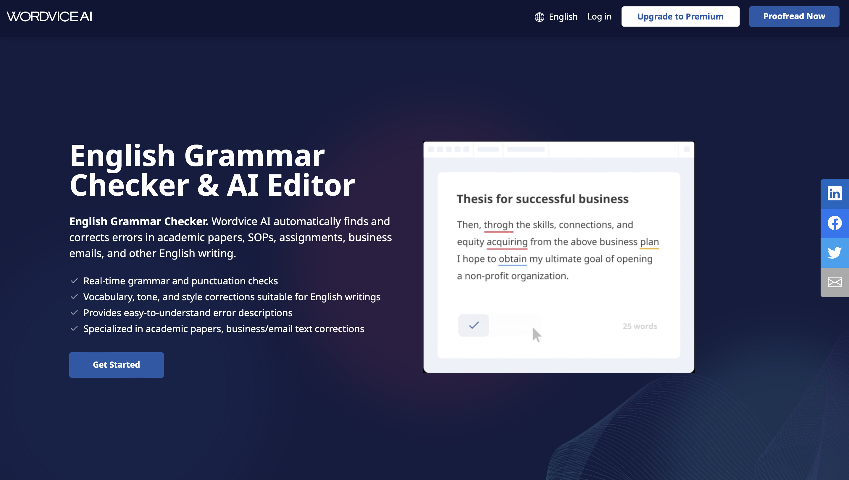 WordviceAI Homepage