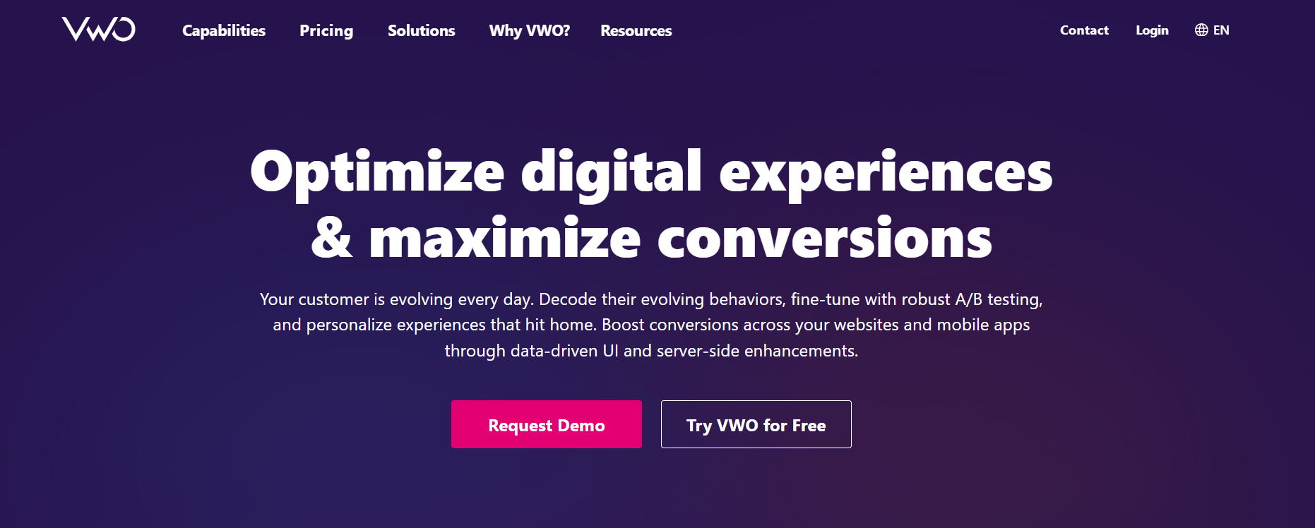 VWO Testing