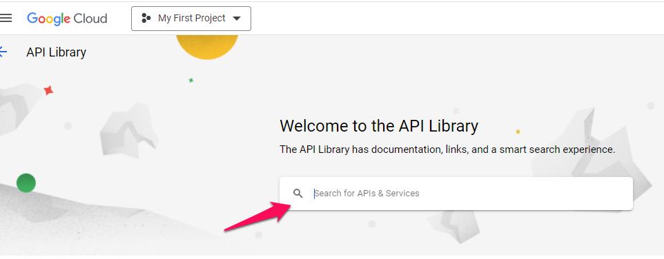 Search and enable “Places API” and do the same with “Maps Javascript API”.