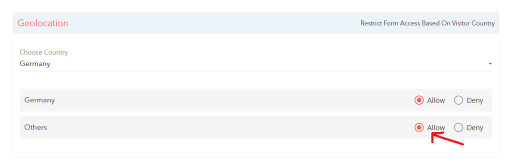 Geo-location settings