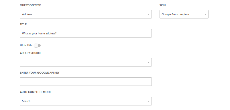 Google autocomplete