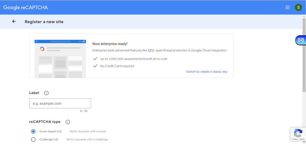 Google reCaptcha