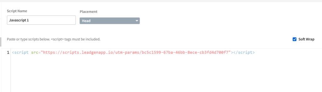 Paste this script