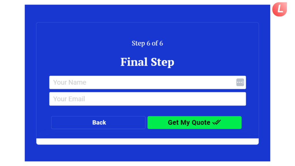Form with good usability