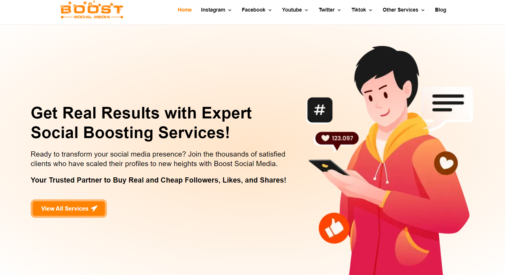 Boosting services market strategy