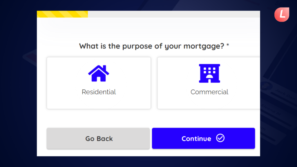 Mortgage multi step forms