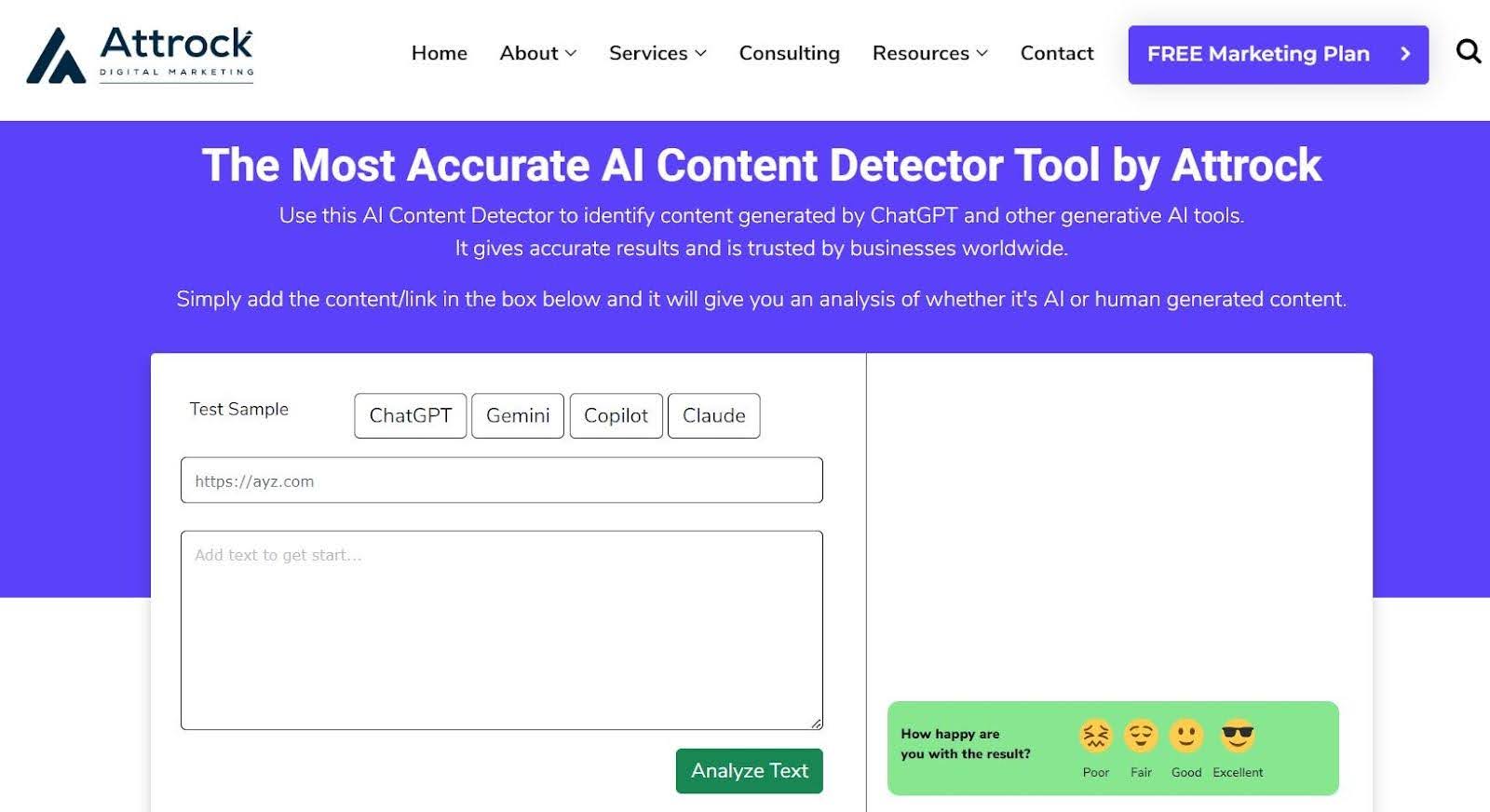 Attrock AI Content Detector